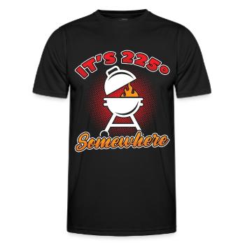 Grillades barbecue barbecue griller griller grillmeister - T-shirt sport Homme - noir - Devant - AI Model Male 178 dark (178cm)
