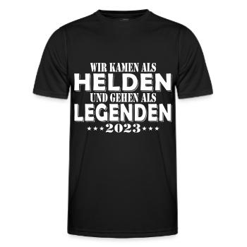 Abschlussklasse Abitur - Männer Funktions-T-Shirt - Schwarz - Vorne - AI Model Male 178 dark (178cm)
