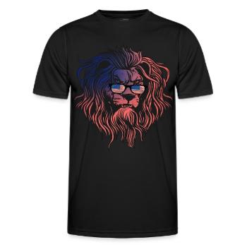 USA - Männer Funktions-T-Shirt - Schwarz - Vorne - AI Model Male 178 dark (178cm)