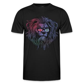 British Indian Ocean Territory - Men's Functional T-Shirt - black - Front - AI Model Male 178 dark (178cm)