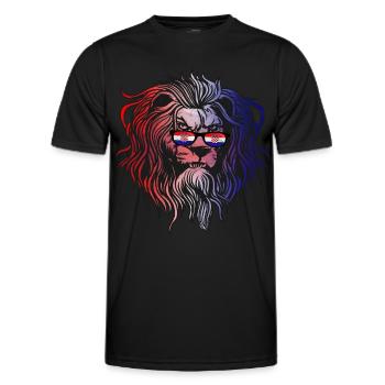 Kroatien - Männer Funktions-T-Shirt - Schwarz - Vorne - AI Model Male 178 dark (178cm)