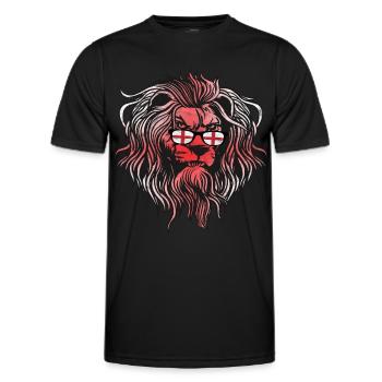 England - Männer Funktions-T-Shirt - Schwarz - Vorne - AI Model Male 178 dark (178cm)