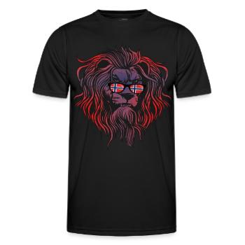 Norway - Men's Functional T-Shirt - black - Front - AI Model Male 178 dark (178cm)