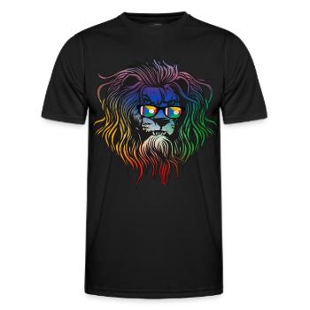 Réunion - Men's Functional T-Shirt - black - Front - AI Model Male 178 dark (178cm)