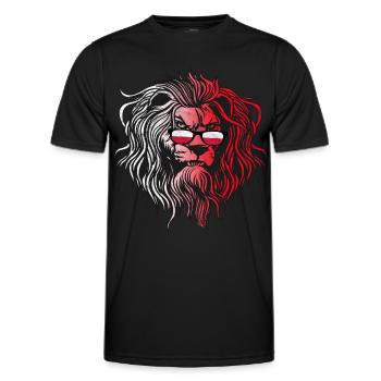 Polen - Männer Funktions-T-Shirt - Schwarz - Vorne - AI Model Male 178 dark (178cm)