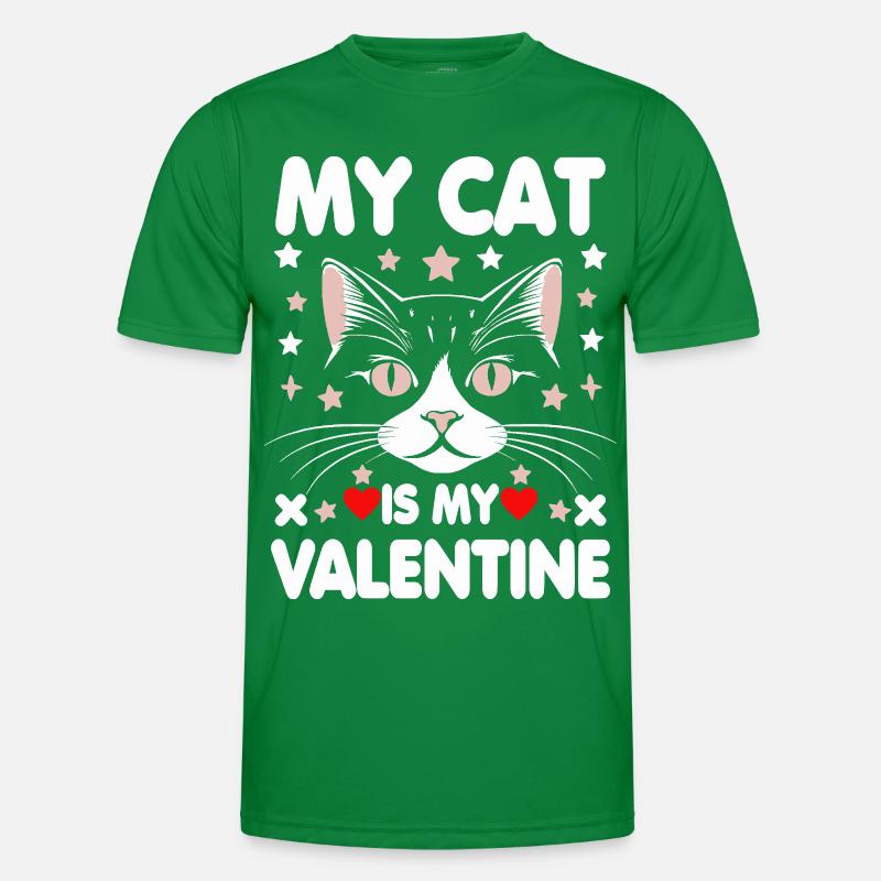 Mon chat est mon Valentin T-shirt sport Homme