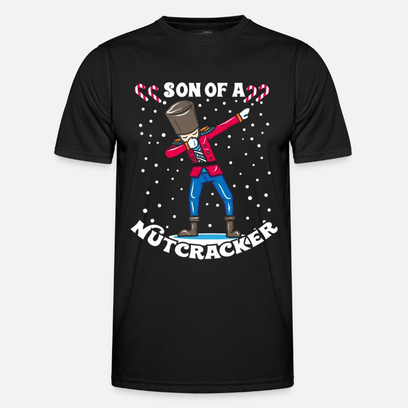 Dabbing Nutcracker Christmas gift DAB - Men's Functional T-Shirt - black