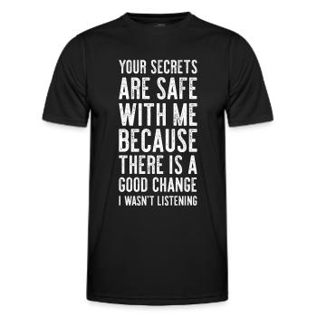 Idée de cadeau drôle chemise idée - T-shirt sport Homme - noir - Devant - AI Model Male 178 dark (178cm)