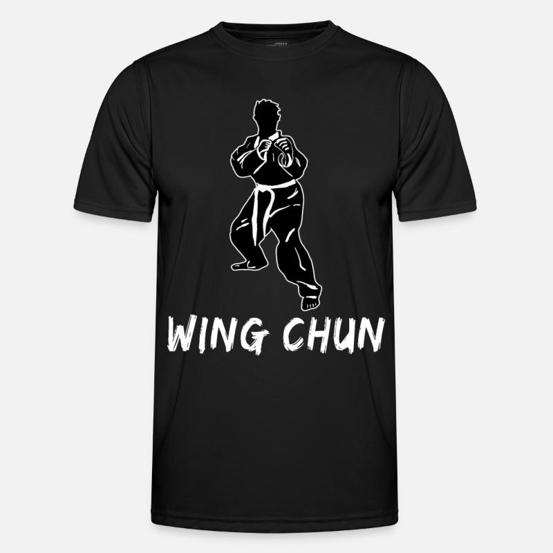 Wing Chun - Männer Funktions-T-Shirt - Schwarz