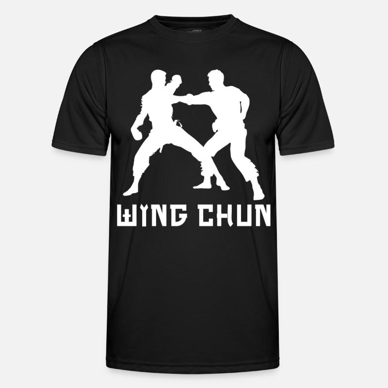 Wing Chun - Männer Funktions-T-Shirt - Schwarz
