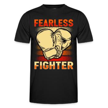 Combattant intrépide - T-shirt sport Homme - noir - Devant - AI Model Male 178 dark (178cm)