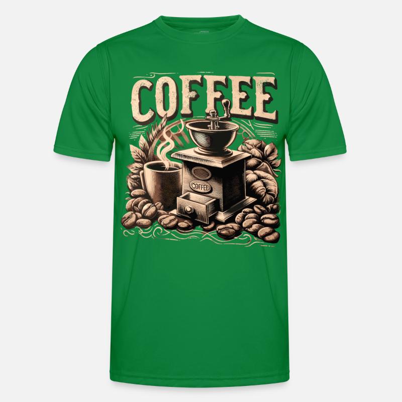 Coffee grinder vintage motif Men's Functional T-Shirt