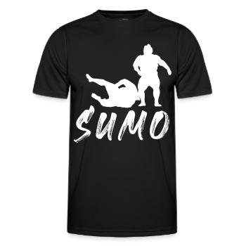 Sumo - Männer Funktions-T-Shirt - Schwarz - Vorne - AI Model Male 178 dark (178cm)