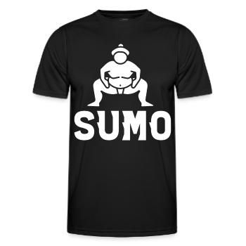 Sumo - Männer Funktions-T-Shirt - Schwarz - Vorne - AI Model Male 178 dark (178cm)