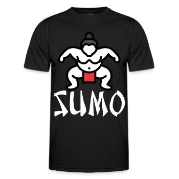 Sumo - Männer Funktions-T-Shirt - Schwarz - Vorne - AI Model Male 178 dark (178cm)