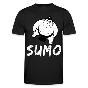 Sumo - Männer Funktions-T-Shirt - Schwarz - Vorne - AI Model Male 178 dark (178cm)