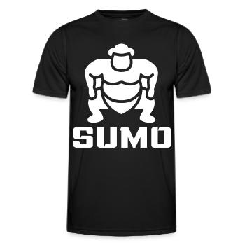 Sumo - Männer Funktions-T-Shirt - Schwarz - Vorne - AI Model Male 178 dark (178cm)