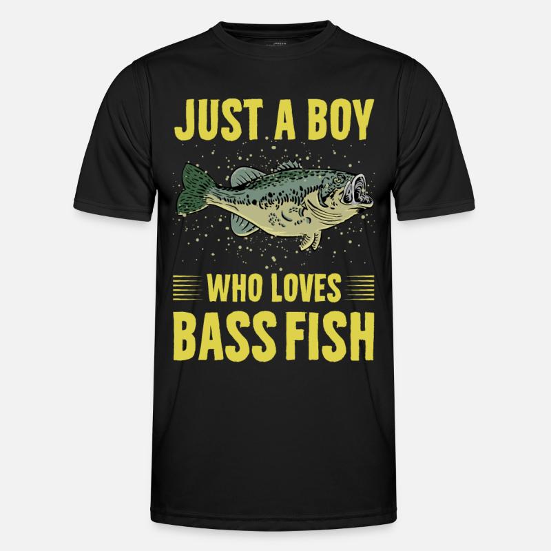 Nur ein Junge, der Barschfische liebt Männer Funktions-T-Shirt