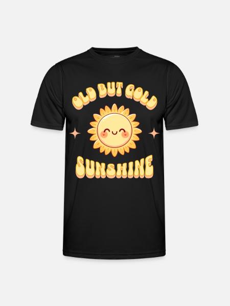 Old but Gold Sunshine Sonnenschein - Men's Functional T-Shirt - black