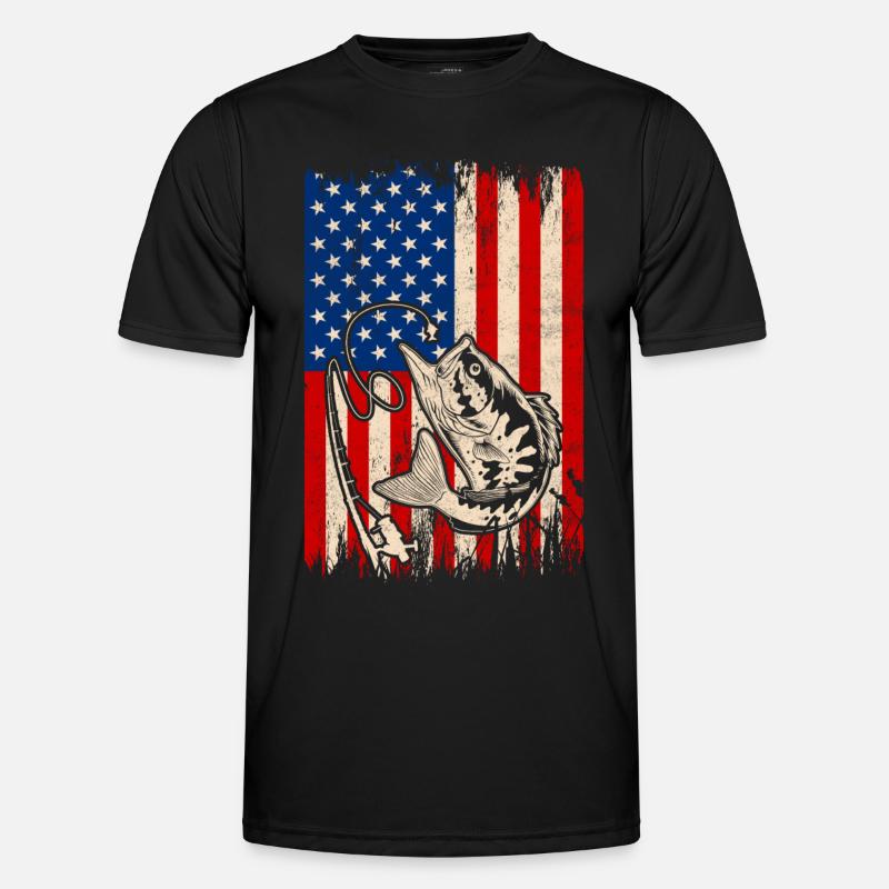 Barschfisch - Männer Funktions-T-Shirt - Schwarz