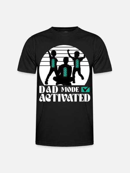 Mode papa activé - T-shirt sport Homme - noir