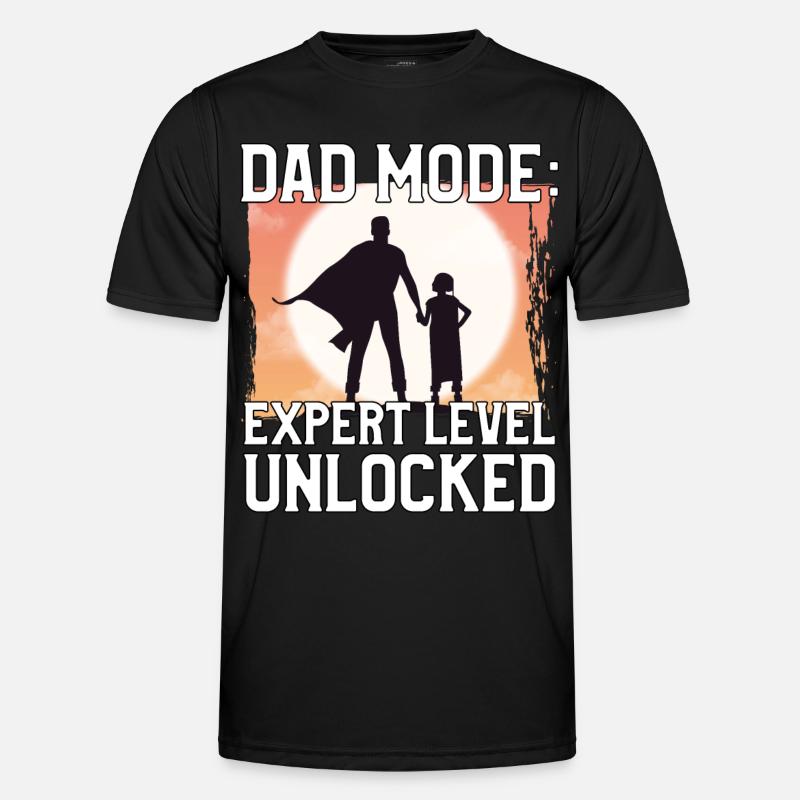 Dad Mode Expert Level unlocked - Men's Functional T-Shirt - black