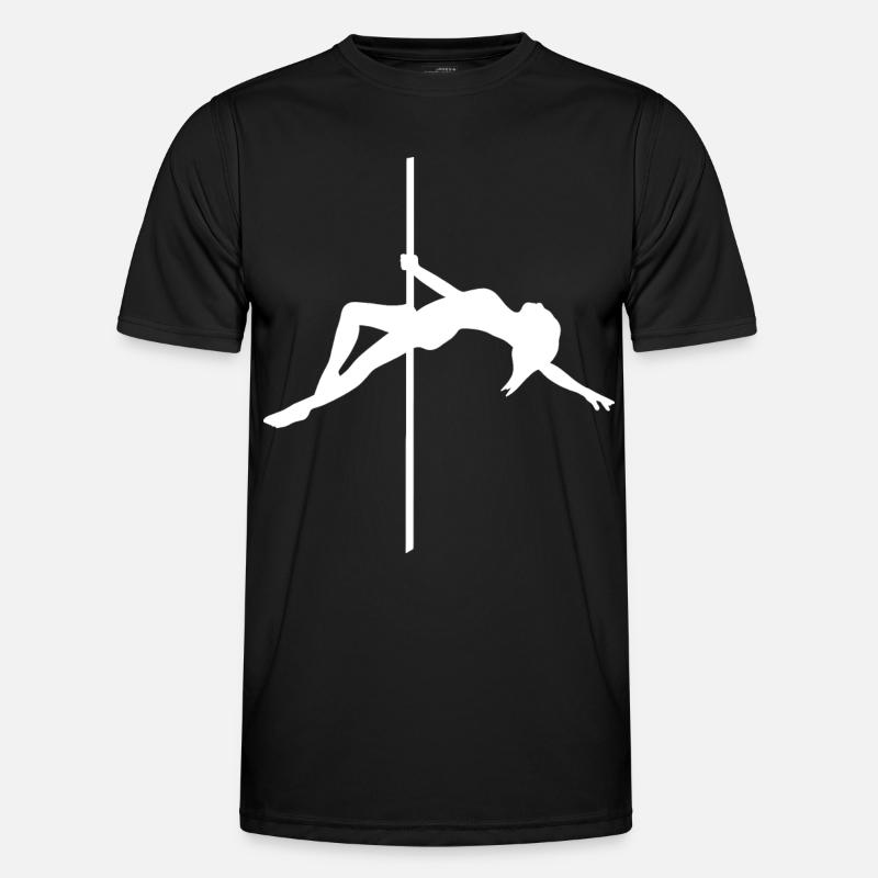 Pole Dance Figure - Dance Pose - Men's Functional T-Shirt - black