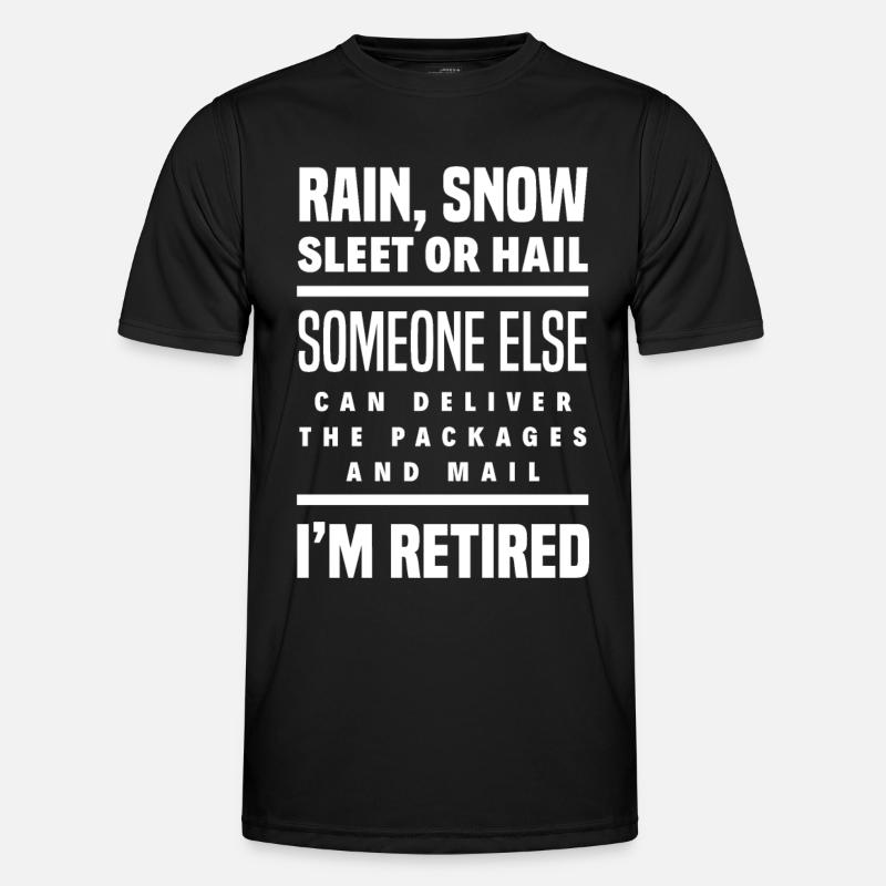 Postbeamte Rente Geschenk - Männer Funktions-T-Shirt - Schwarz