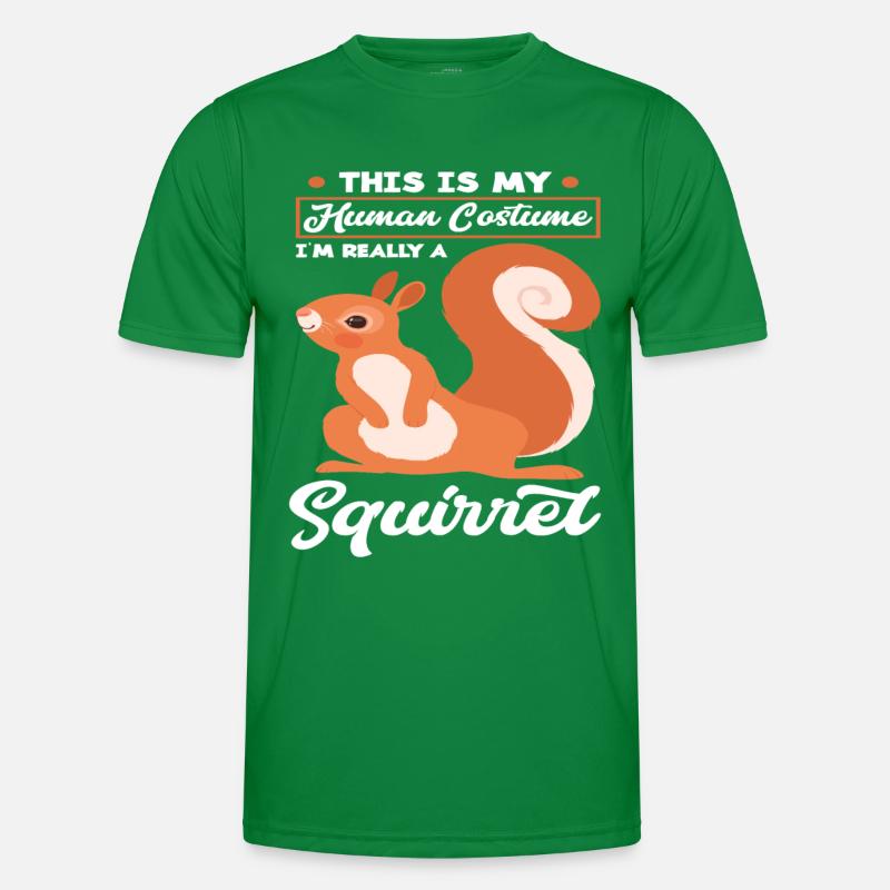Cute Squirrel Costume Men's Functional T-Shirt