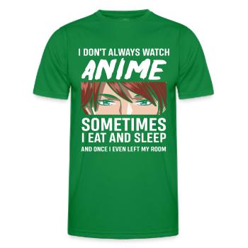 Anime - Men's Functional T-Shirt - kelly green - Front - AI Model Male 178 dark (178cm)