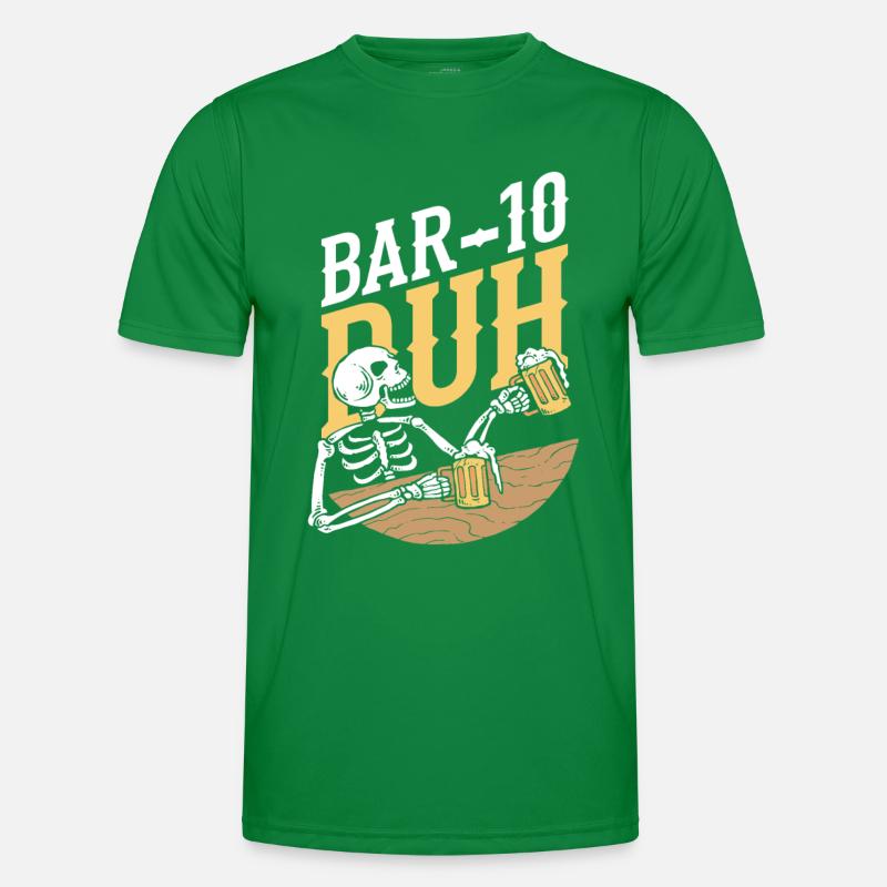 Bartender Skeleton Men's Functional T-Shirt