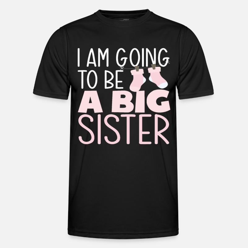 Ich Werde Eine Große Schwester - Männer Funktions-T-Shirt - Schwarz
