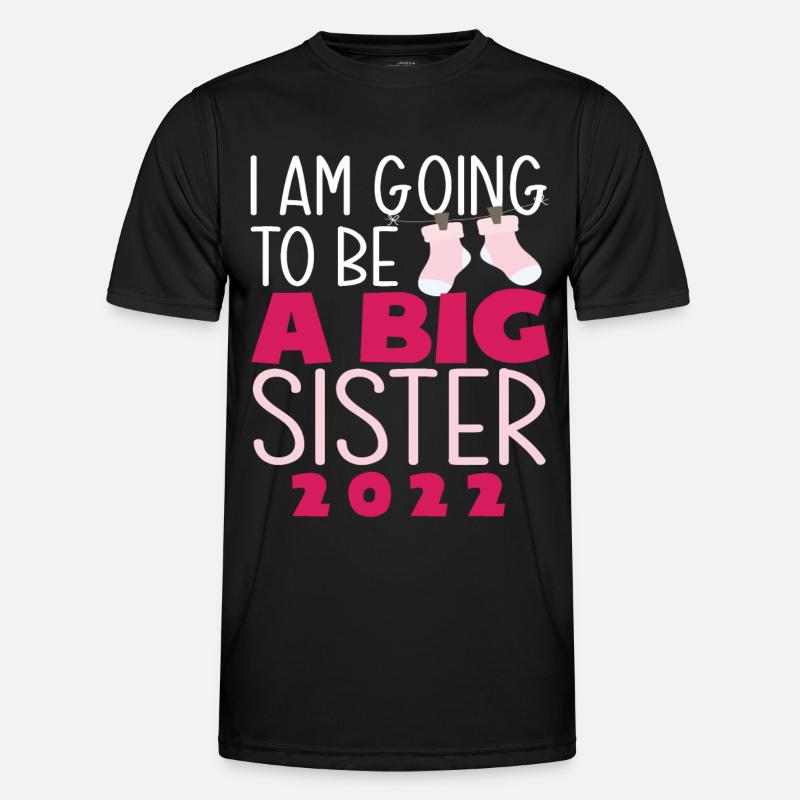 Ich Werde Eine Große Schwester - Männer Funktions-T-Shirt - Schwarz