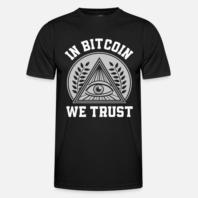 Bitcoin Cryptocurrency Gift CryptoTrader - Men's Functional T-Shirt - black