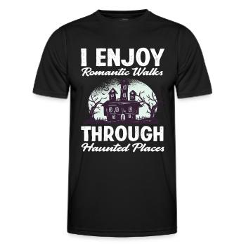 Lost Places Ghost Hunters - Men's Functional T-Shirt - black - Front - AI Model Male 178 dark (178cm)