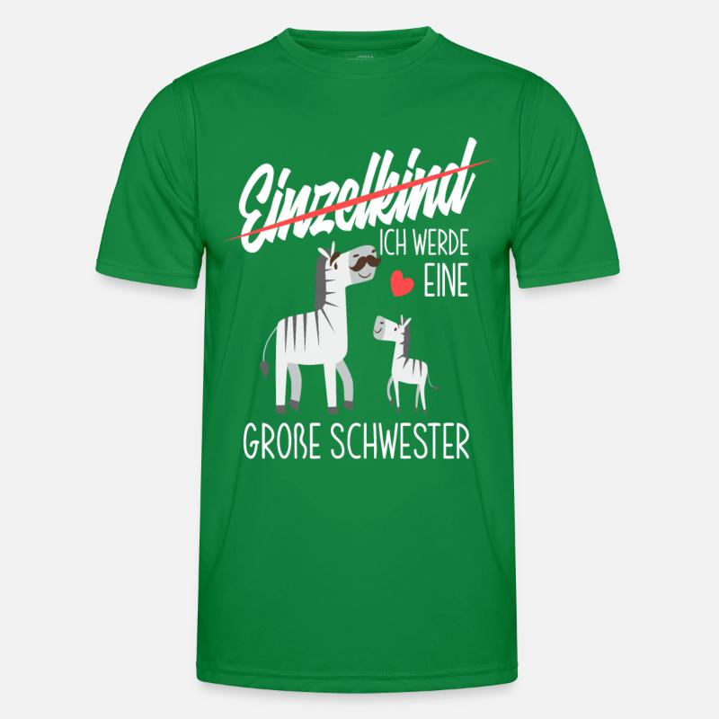 Zebras Ich Werde Große Schwester Männer Funktions-T-Shirt