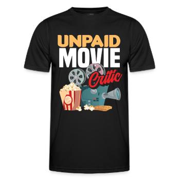 Film Kritiker Kinogänger - Männer Funktions-T-Shirt - Schwarz - Vorne - AI Model Male 178 dark (178cm)