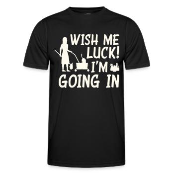 Lustiges Schulhausmeisterin Putzen - Männer Funktions-T-Shirt - Schwarz - Vorne - AI Model Male 178 dark (178cm)
