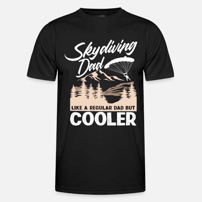 Skydiving Dad - Men's Functional T-Shirt - black
