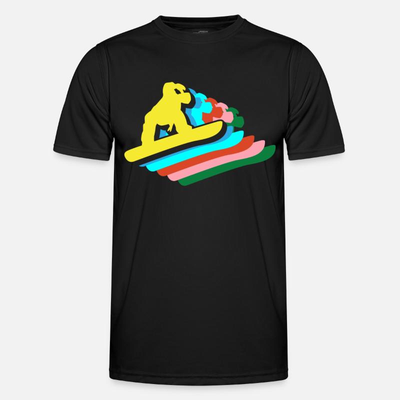 Snowboarder Gift - Men's Functional T-Shirt - black