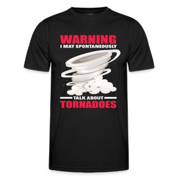 Tornado Liebhaber Sturm Stürme Sturmjäger - Männer Funktions-T-Shirt - Schwarz - Vorne - AI Model Male 178 dark (178cm)