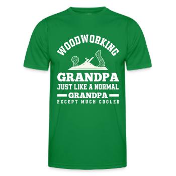 Grand-père menuisier - T-shirt sport Homme - vert - Devant - AI Model Male 178 dark (178cm)