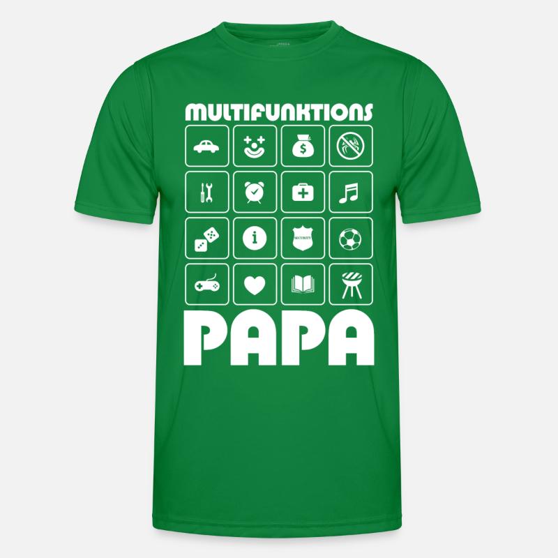 Multifunktions Papa Vatertag Geschenk Männer Funktions-T-Shirt