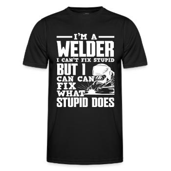 Ich bin Ein Schweißer Schweißen - Männer Funktions-T-Shirt - Schwarz - Vorne - AI Model Male 178 dark (178cm)