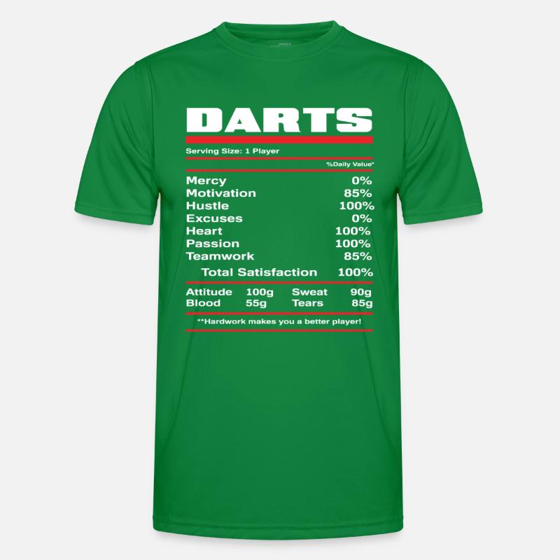 Dart player nutritional values Men's Functional T-Shirt