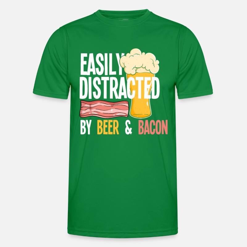 Speck Bacon Bier Männer Funktions-T-Shirt