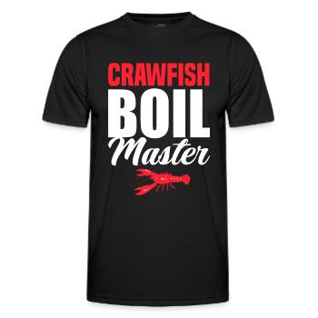 Écrevisses Chef cadeau - T-shirt sport Homme - noir - Devant - AI Model Male 178 dark (178cm)