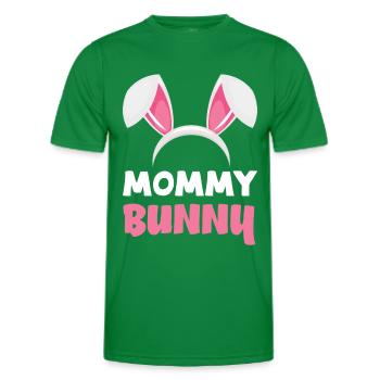 Maman lapin Pâques lapin oreilles de Pâques - T-shirt sport Homme - vert - Devant - AI Model Male 178 dark (178cm)