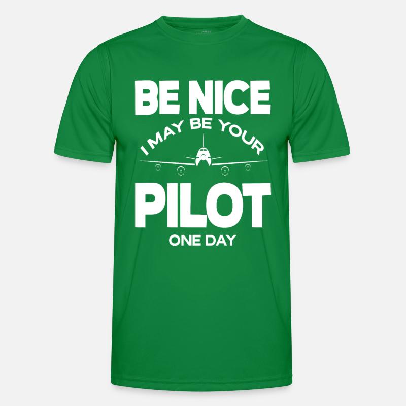 Pilot Piloten Spruch Geschenk Männer Funktions-T-Shirt