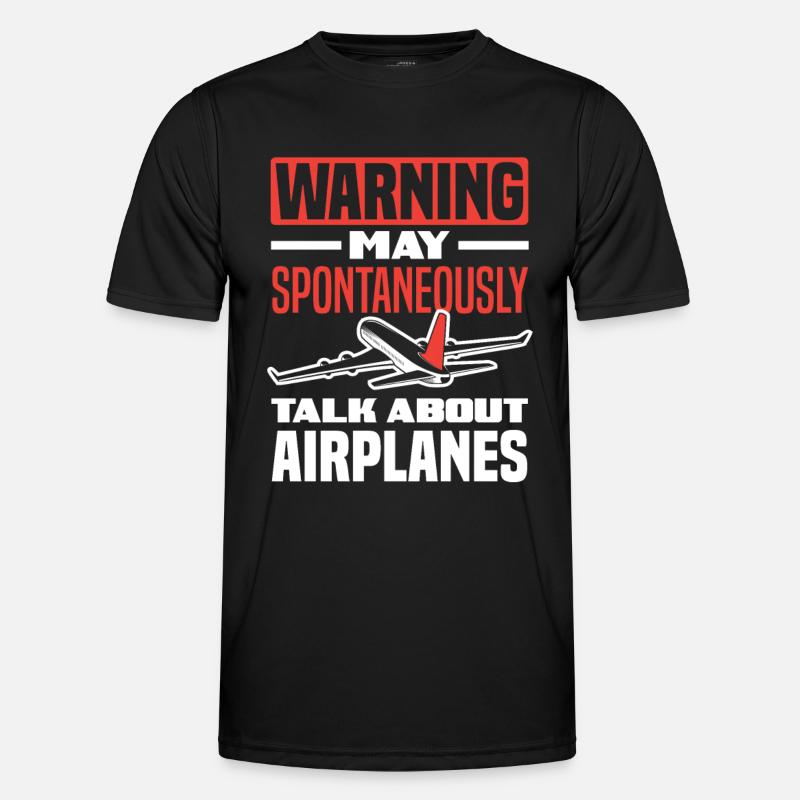 Pilot Piloten Fluglehrer Luftfahrt Spruch - Männer Funktions-T-Shirt - Schwarz